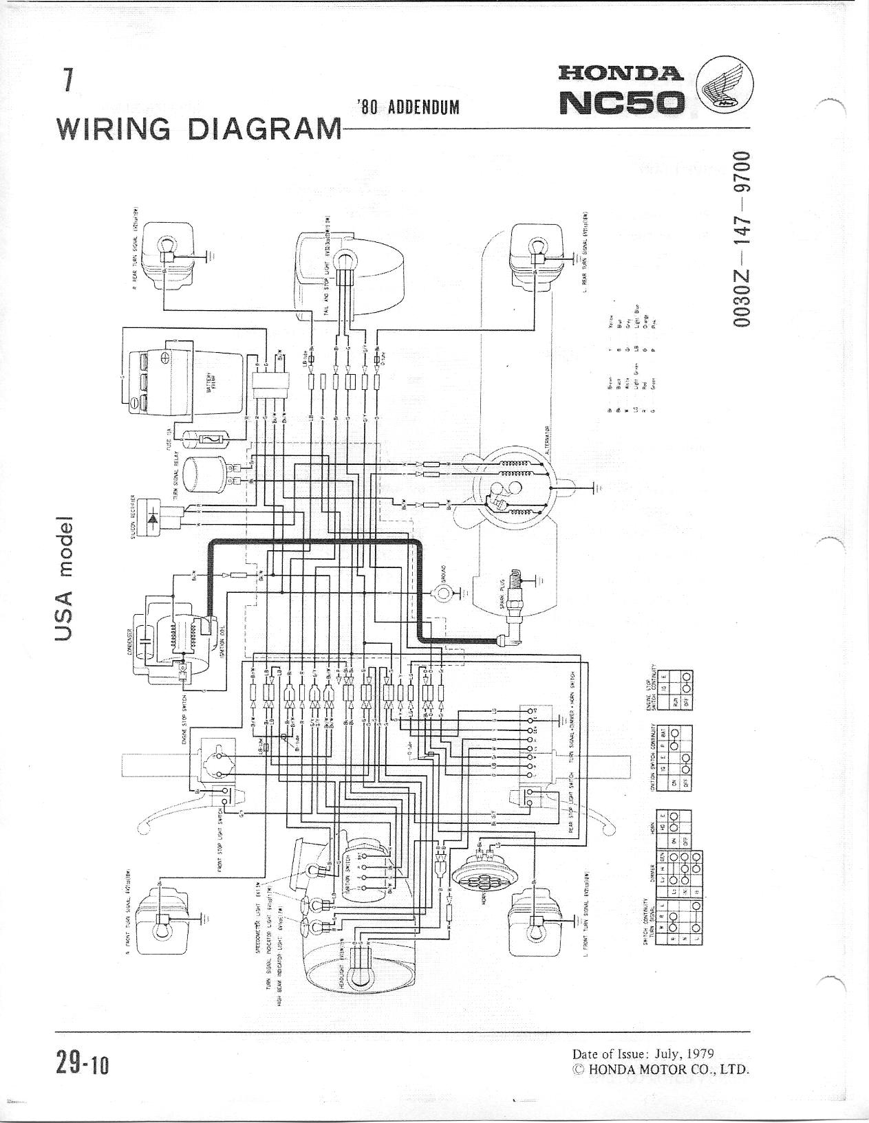 1980 Honda Express NC50 wiring questions — Moped Army